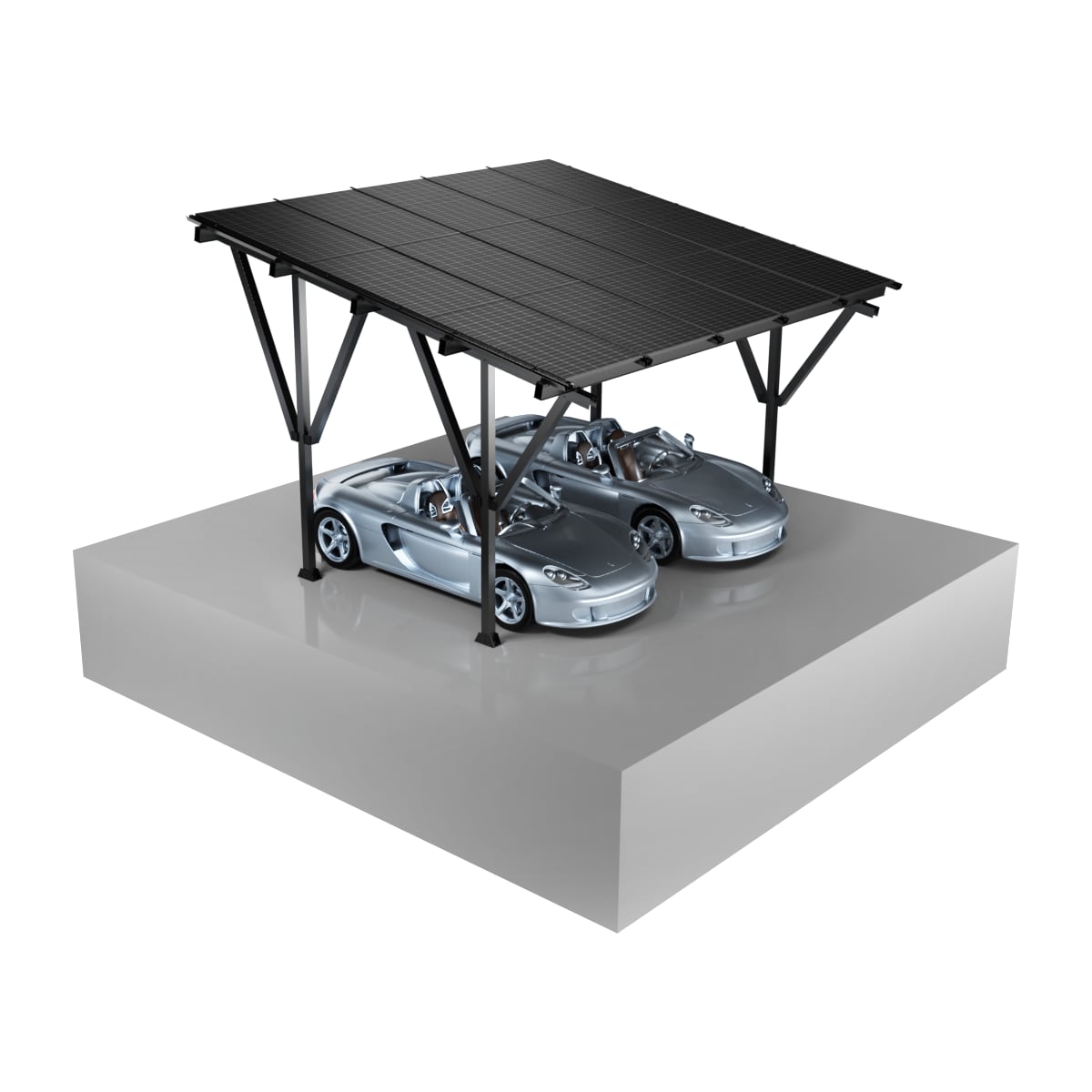 nanocarport Solar Carport for 2 cars