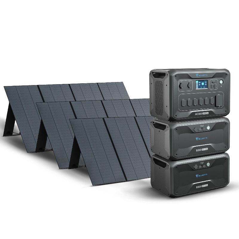 Bluetti AC300 + 2x B300 + 3x PV350 1050Wp / 3kW / 6kWh Solar Kit