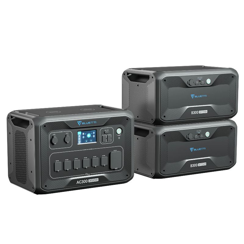 Bluetti AC300 Inverter + 2x B300 Batteries Portable Powerstation